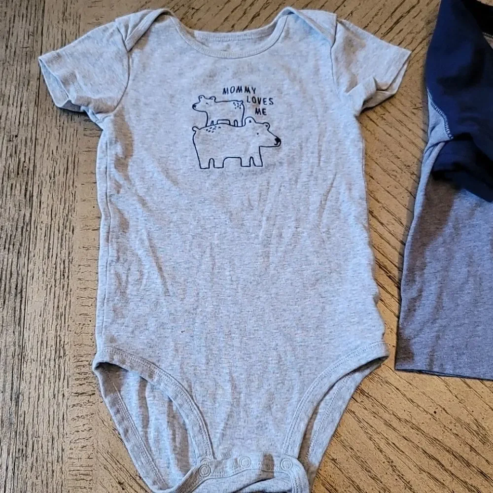 24 month boys onsie and lomg sleeve shirt bundle